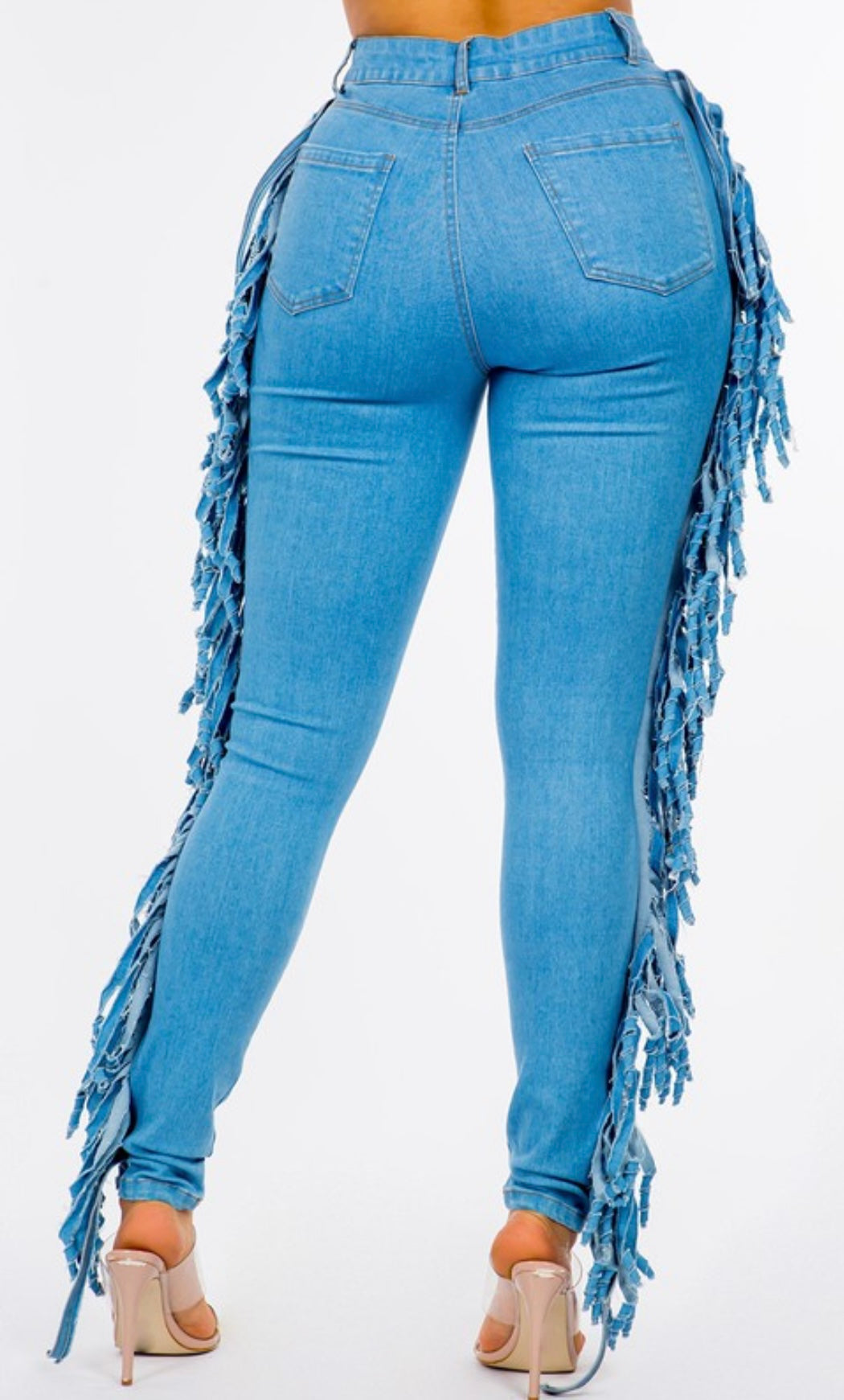 Let’s go girl’s fringe denim