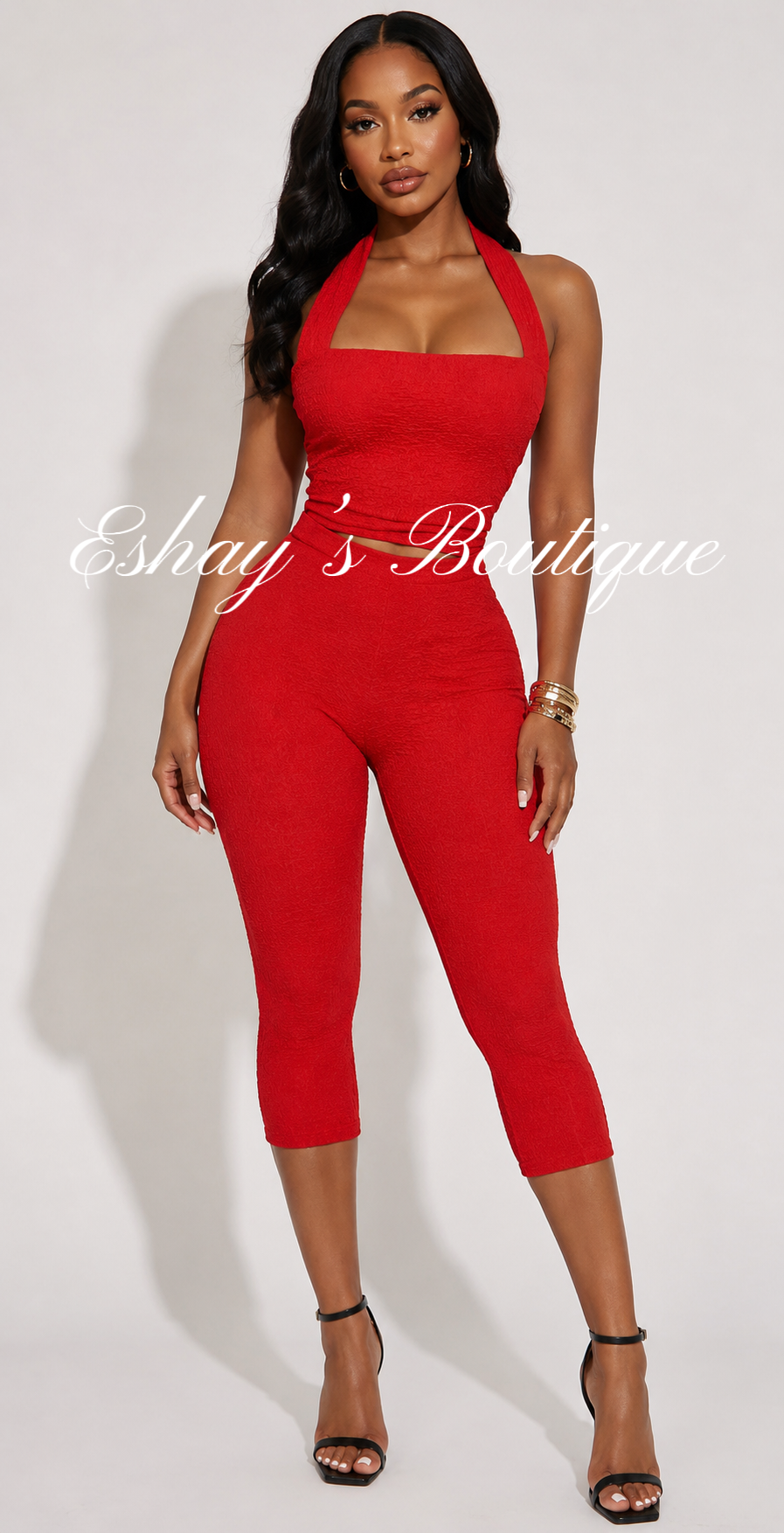 Cherry bomb capri set
