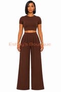 Allure Brown Pants Set