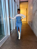Harley denim maxi dress