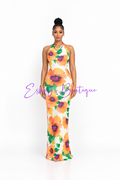 Sherbet Floral Maxi Dress
