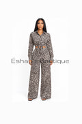 Way of the leopard black and white jumpsuit