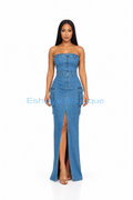 Harley denim maxi dress ( IS)