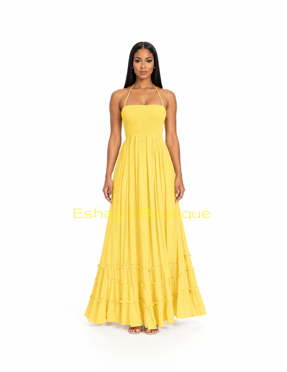 Unforgettable Maxi Dress (Yellow) IS