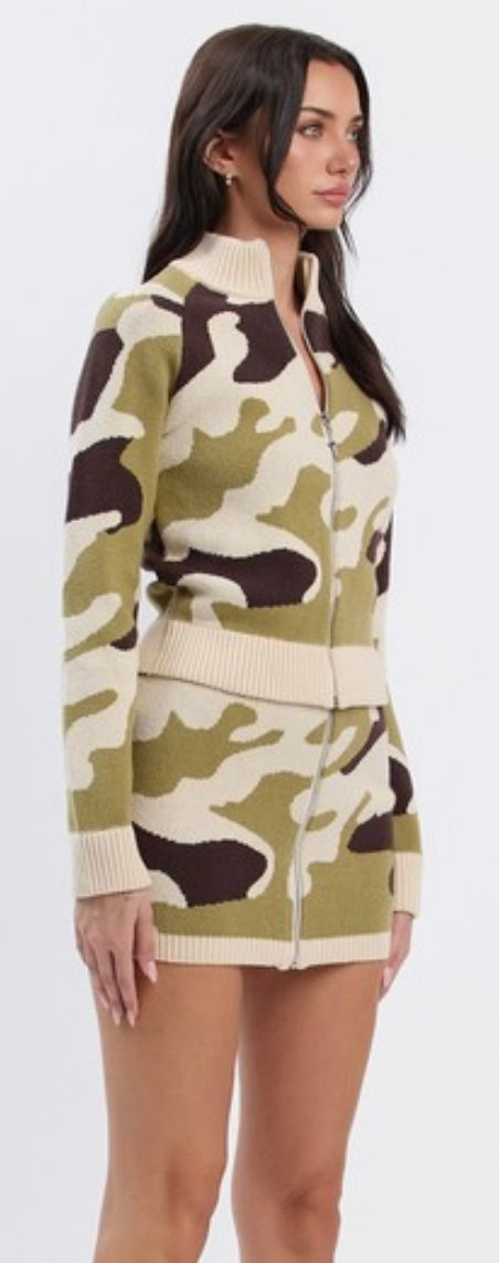 Camo Skirt Set