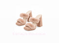 Solay Frost Mules (Blush)