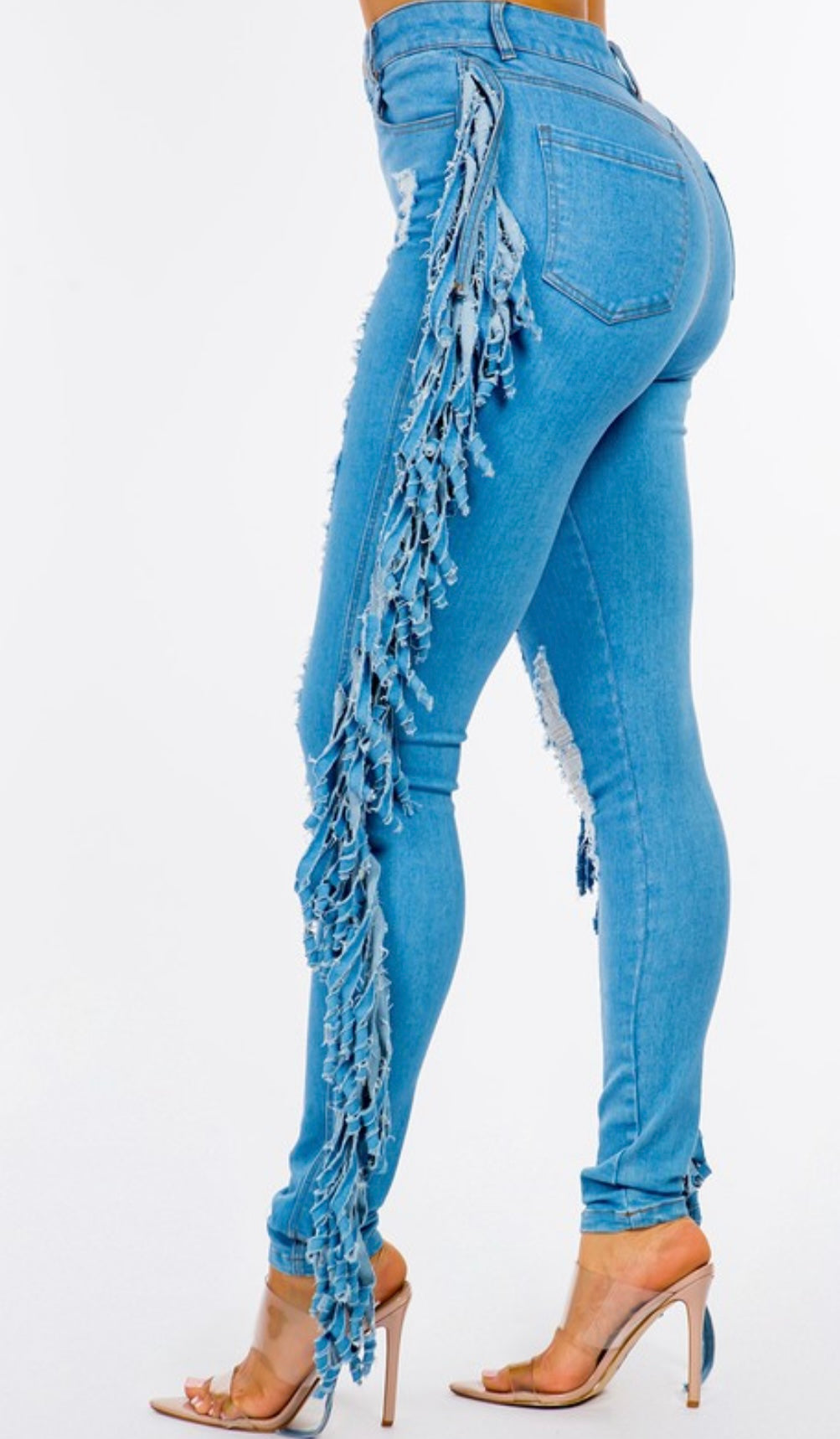 Let’s go girl’s fringe denim