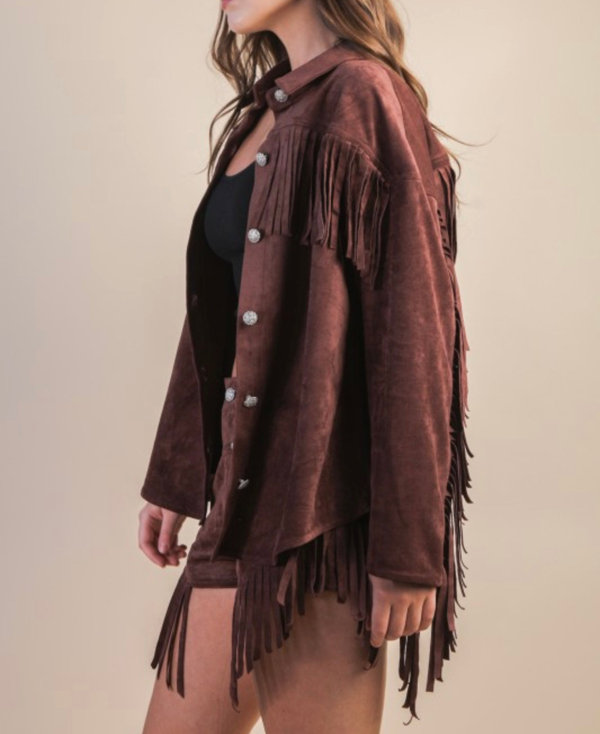 Coco Jaded Fringe Short Set