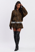 Leopard 🐆 bomber skort set