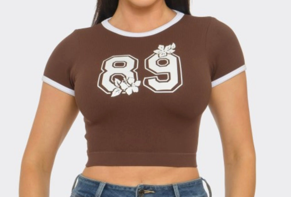 Numbers Croptop