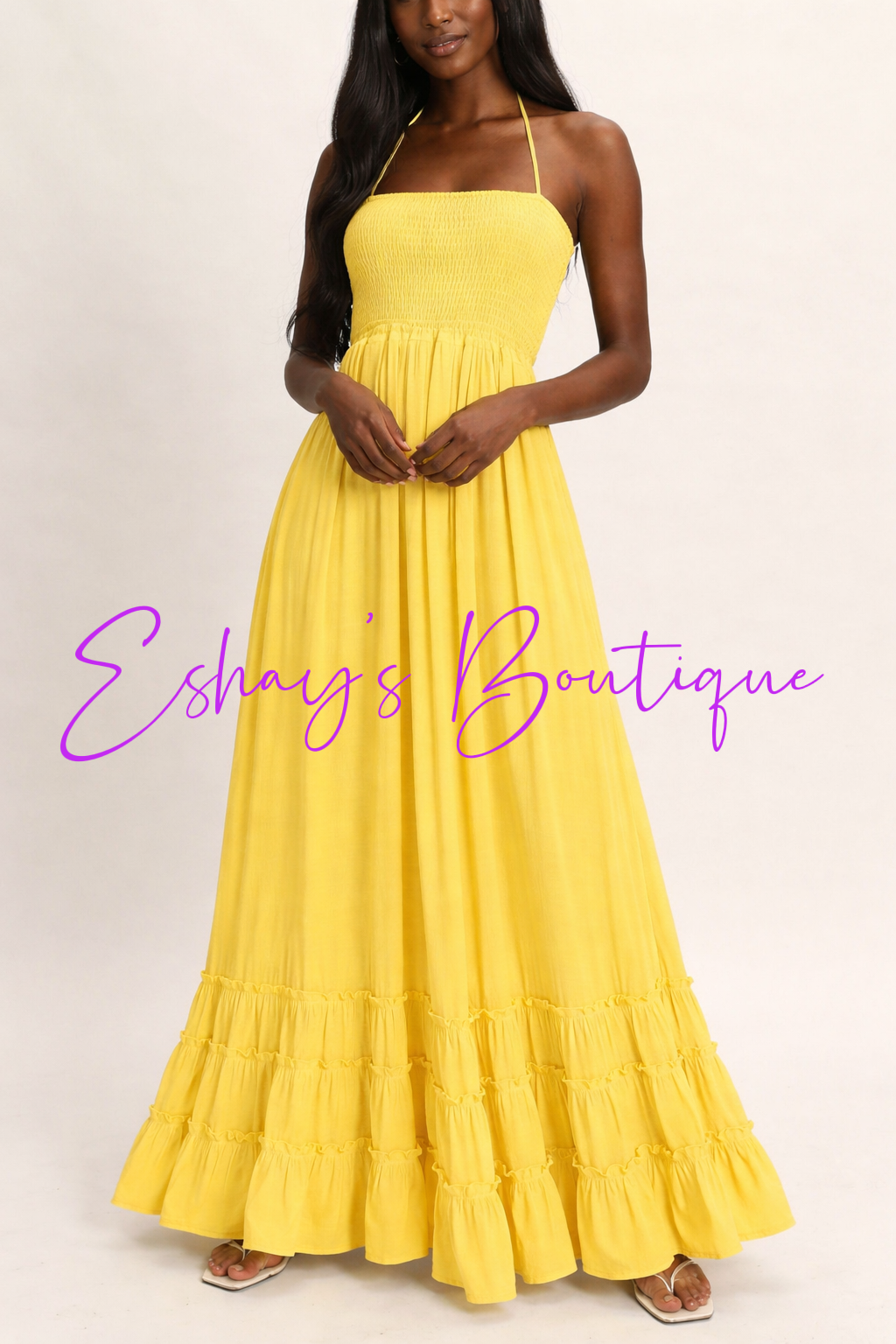 Unforgettable Maxi Dress (Yellow)