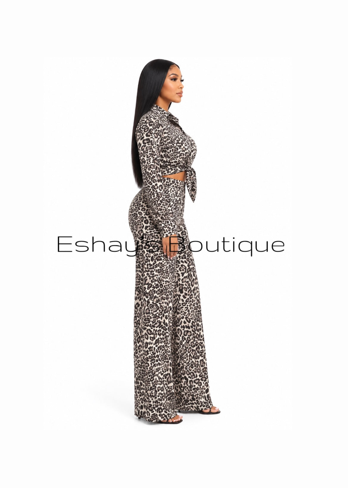 Way of the leopard black and white jumpsuit