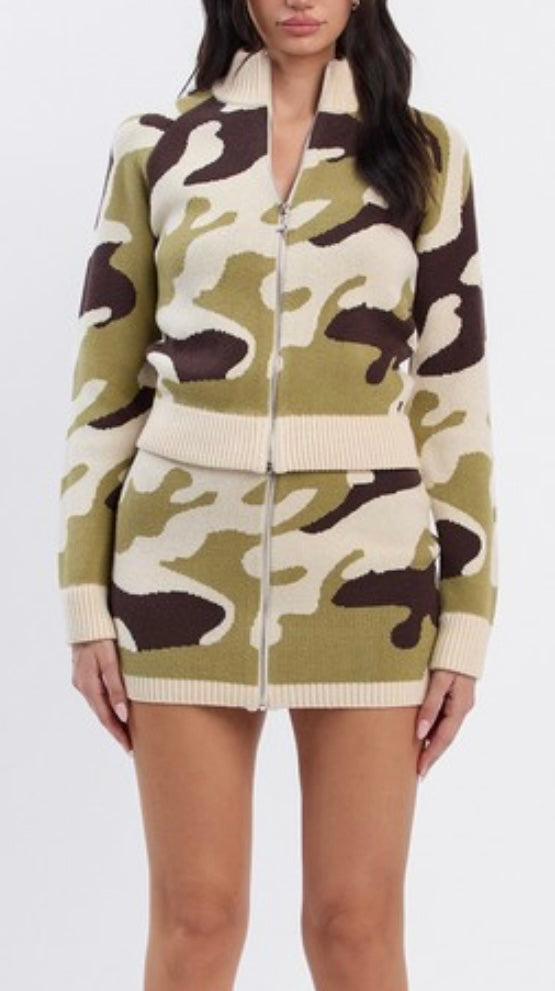 Camo Skirt Set