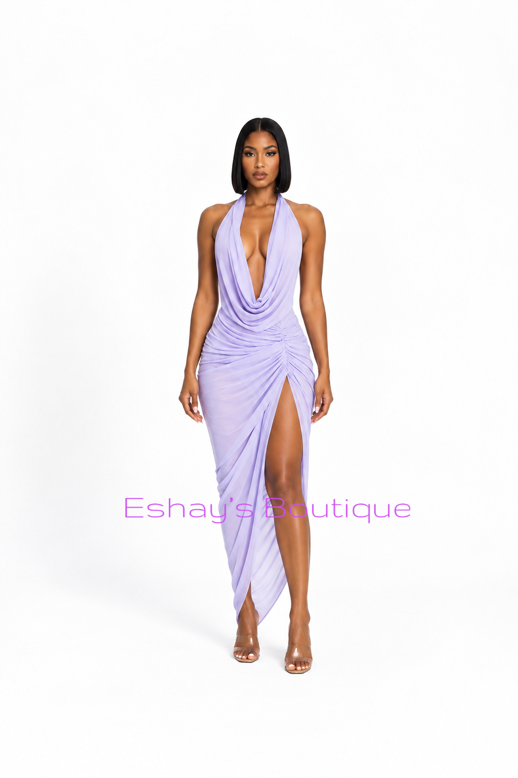 Divine Diamond Ruched Dress