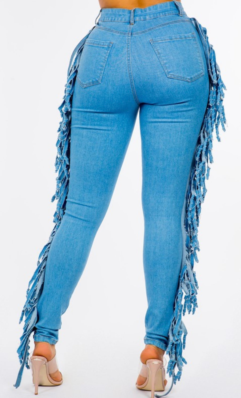 Let’s go girl’s fringe denim