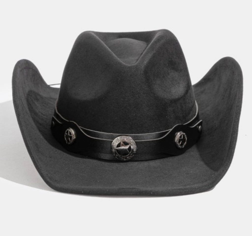 Black Unisex Fleet Rodeo Hat