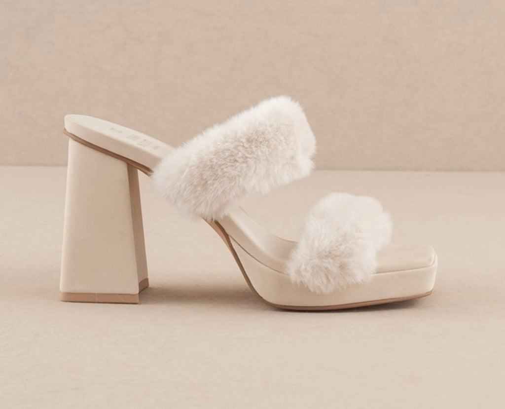 Solay Frost Mules (Ivory)