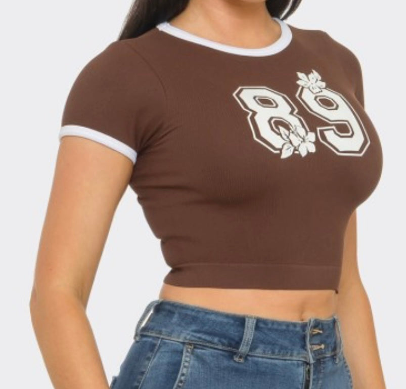 Numbers Croptop