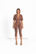 The Edit Capri Set (Brown)