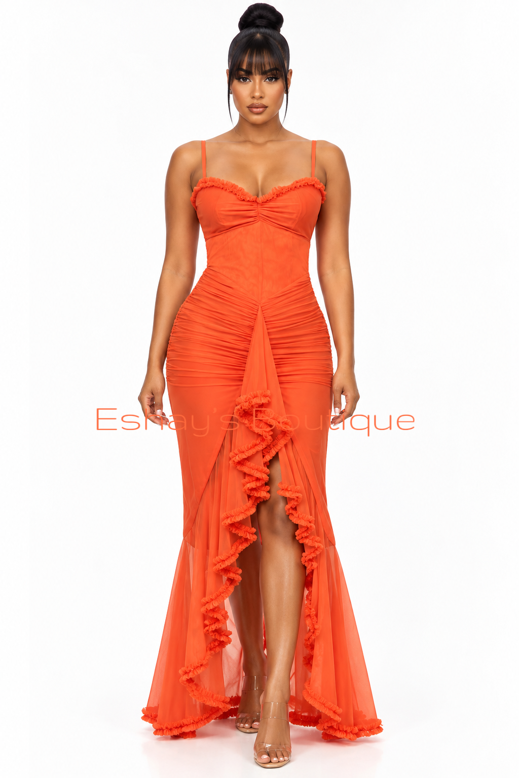 Marsha Ruffle Midi Dress