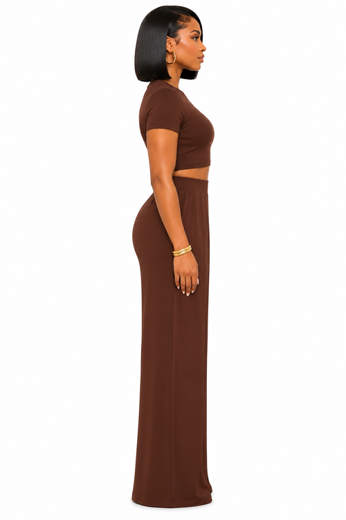 Allure Brown Pants Set