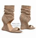 Necole Cutout Wedge Bootie