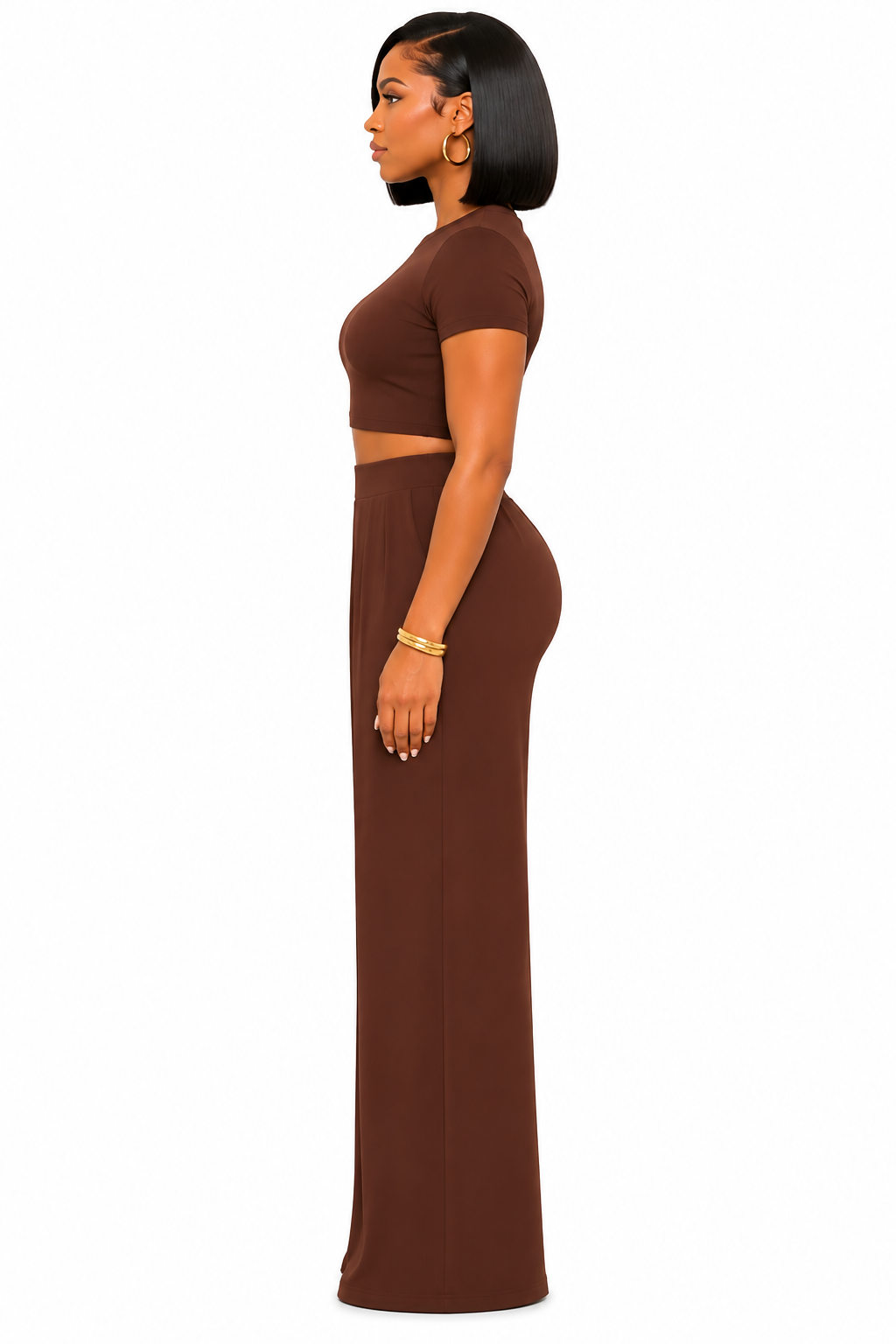 Allure Brown Pants Set