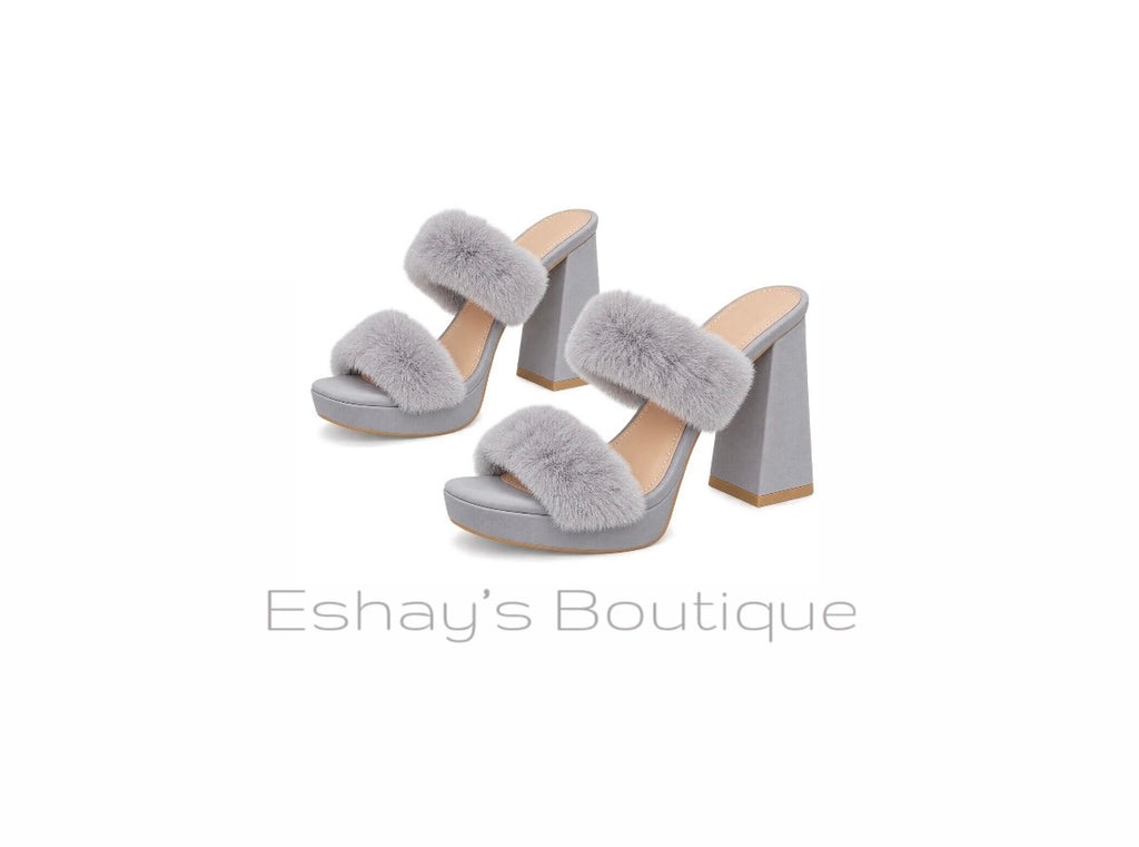 Solay Frost Mules (Light Blue)