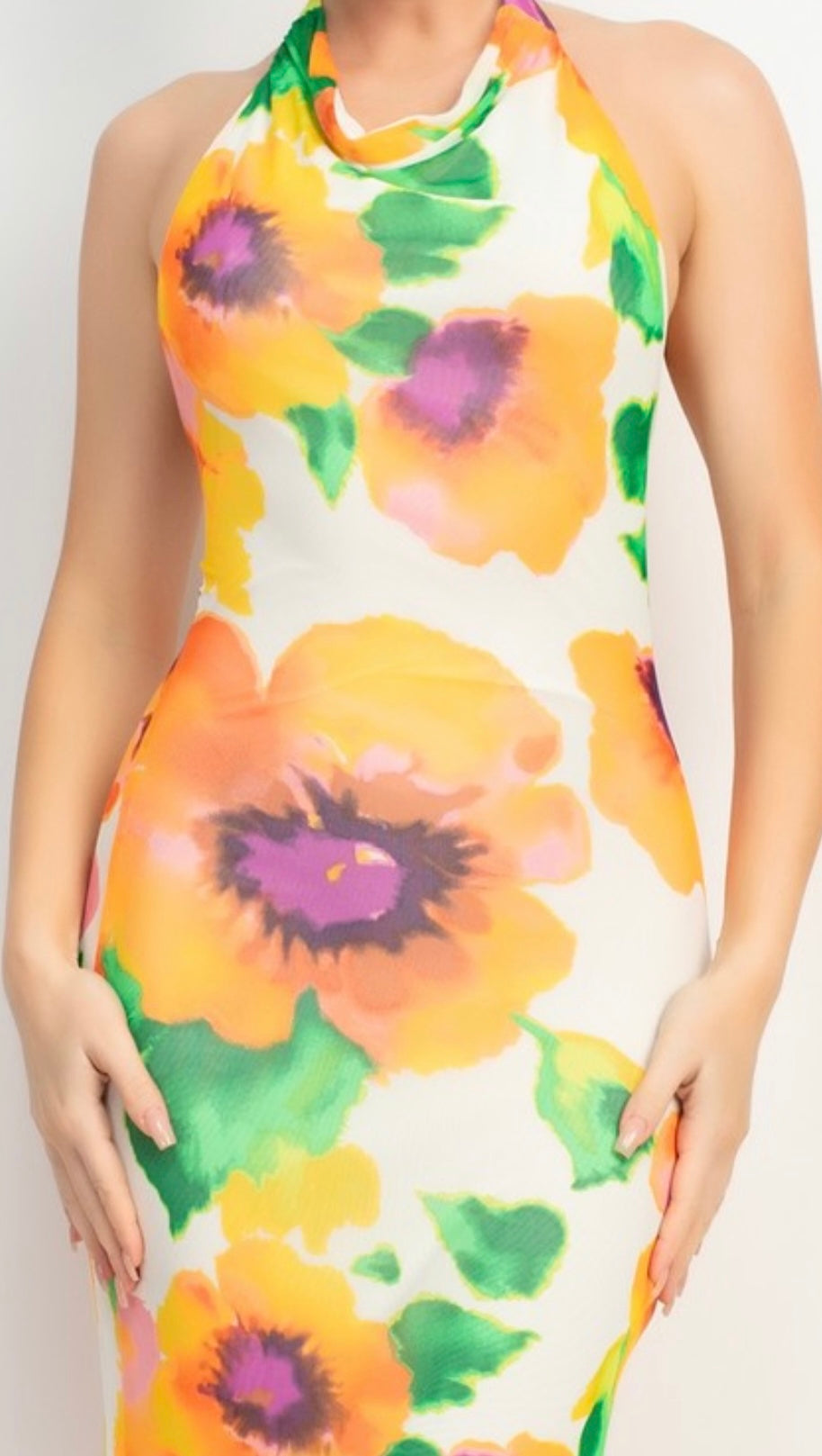 Sherbet Floral Maxi Dress