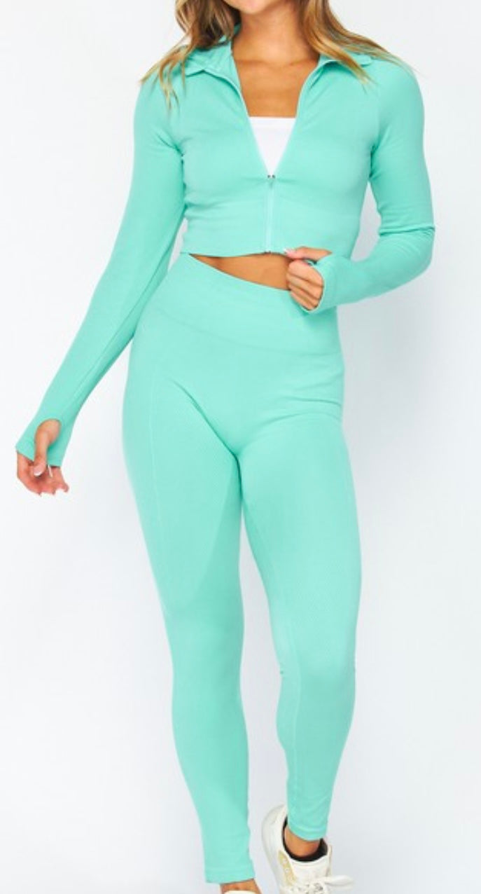 Turquoise Activewear Set