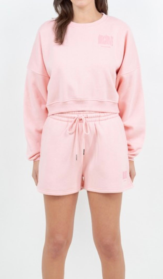 The Lowkey Short Tracksuit Pink